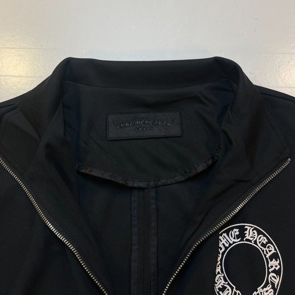 Unbranded BLACK HORSESHOE LOGO ZIP UP TRACK JACKET Sz Mens XL - Picture 9 of 16